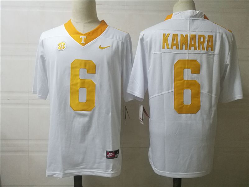 Men Tennessee Volunteers #6 Kamara White Nike 2025 NCAA Jersey
